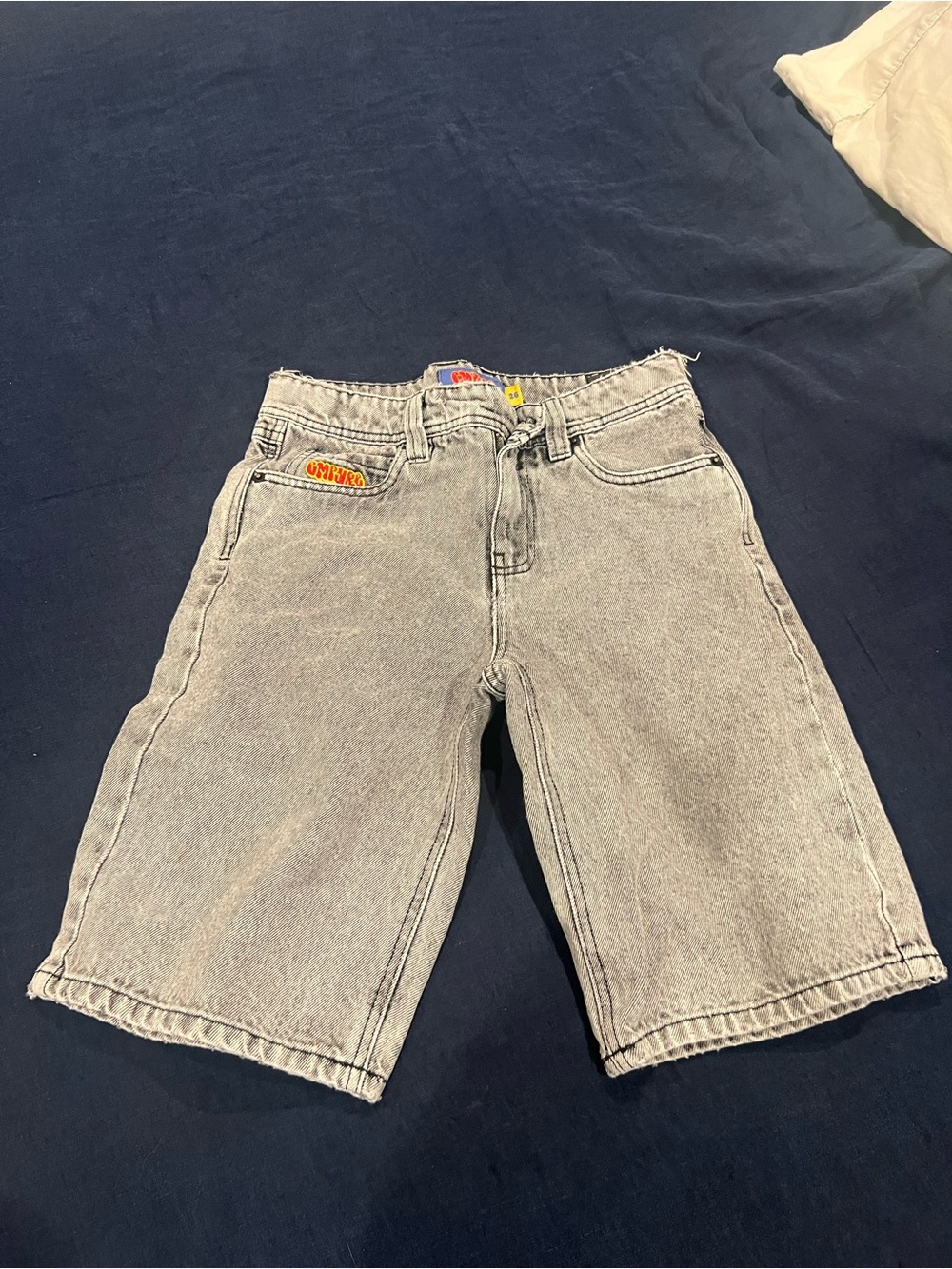 Empyre Gray Wash Loose Fit Denim Shorts